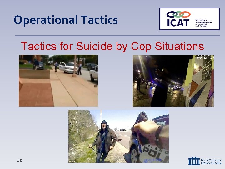 Operational Tactics for Suicide by Cop Situations 28 