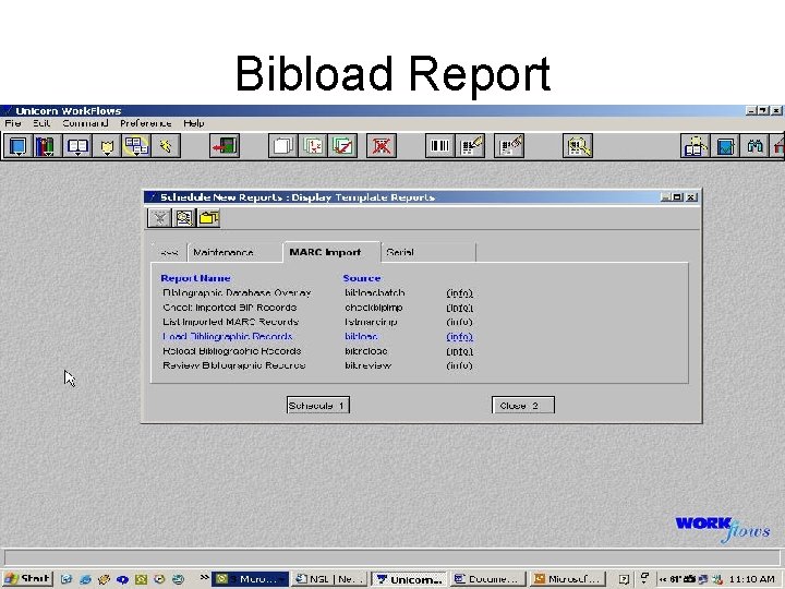 Bibload Report 