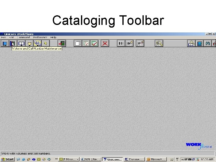 Cataloging Toolbar 