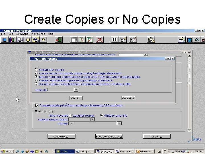 Create Copies or No Copies 