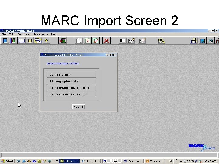 MARC Import Screen 2 
