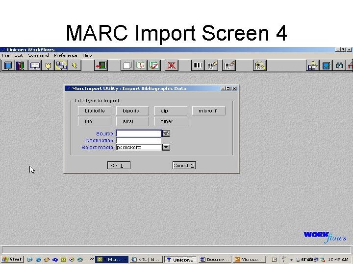 MARC Import Screen 4 