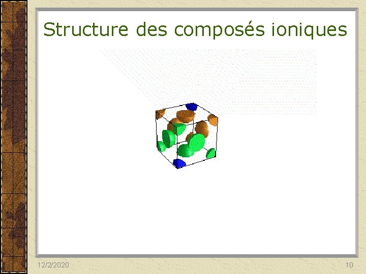 Structure des composés ioniques 12/2/2020 10 