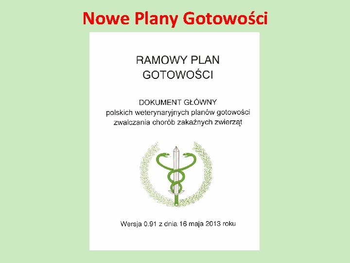 Nowe Plany Gotowości 