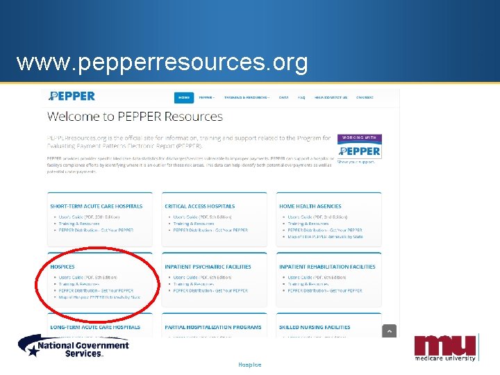 www. pepperresources. org Hospice 