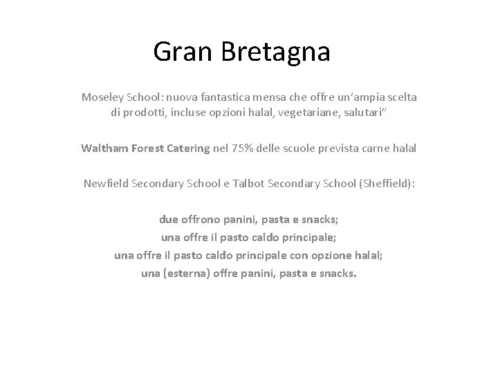 Gran Bretagna Moseley School: nuova fantastica mensa che offre un’ampia scelta di prodotti, incluse