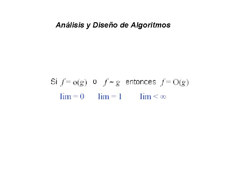 Análisis y Diseño de Algoritmos 