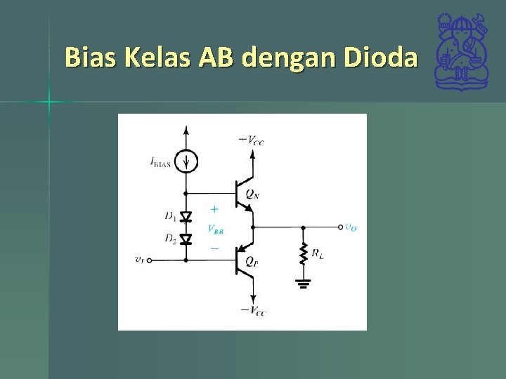 Bias Kelas AB dengan Dioda 