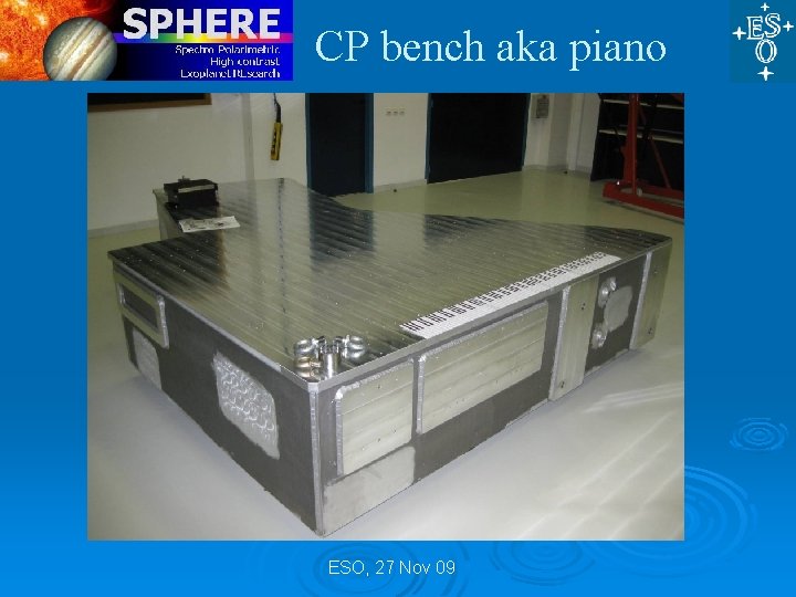 CP bench aka piano ESO, 27 Nov 09 CP bench aka piano ESO, 27 Nov 09