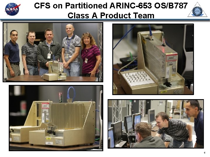 CFS on Partitioned ARINC-653 OS/B 787 Class A Product Team 4 