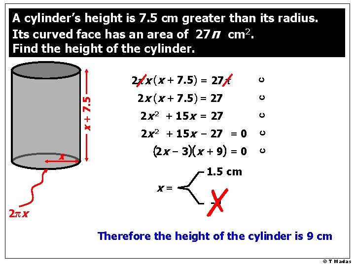 c 2 x (x + 7. 5) = 27 c 2 x 2 +