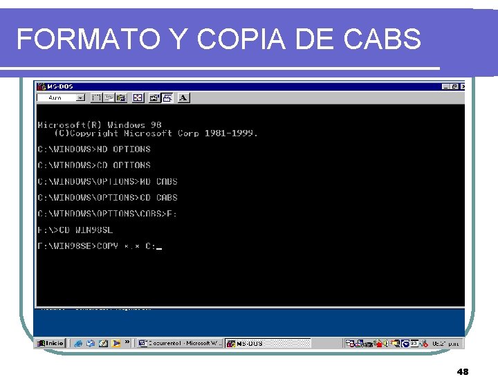FORMATO Y COPIA DE CABS 48 