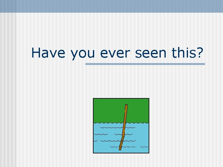 Have you ever seen this? Have you ever seen this?