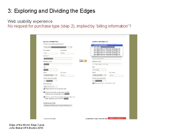 2: Dividing Edges: Special Needs vs. Special Wants 3: Exploring and Dividing the Edges