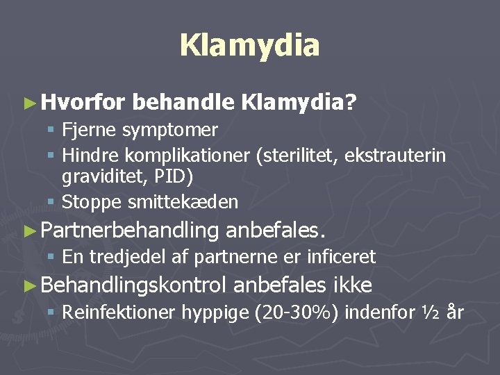 Klamydia symptomer
