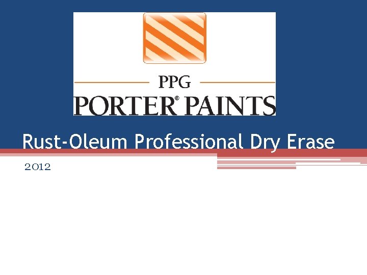 Rust-Oleum Professional Dry Erase 2012 