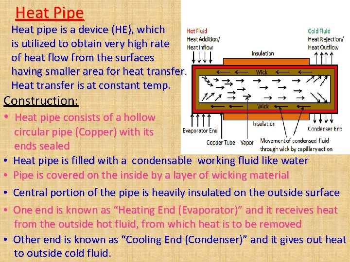 Heat Pipe Heat pipe is a device (HE), which is utilized to obtain very Heat Pipe Heat pipe is a device (HE), which is utilized to obtain very