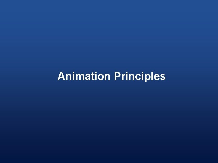 Animation Principles 