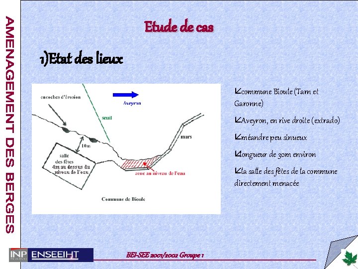 Etude de cas 1)Etat des lieux å commune Bioule (Tarn et Garonne) å Aveyron,