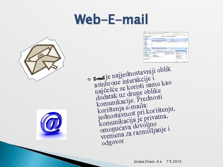 Web-E-mail v blik o i j i n v a t s edno j