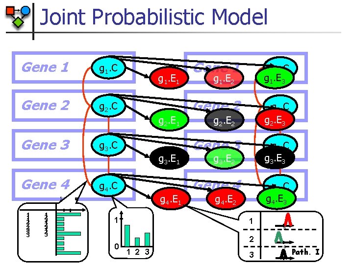 Joint Probabilistic Model Gene 1 g 1. C Gene 2 g 2. C g