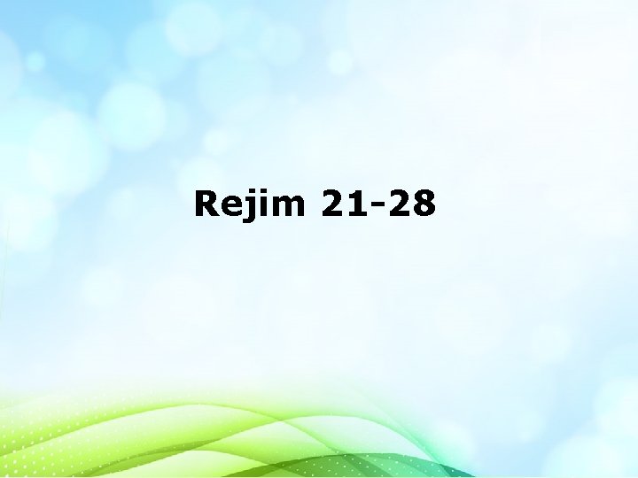 Rejim 21 -28 