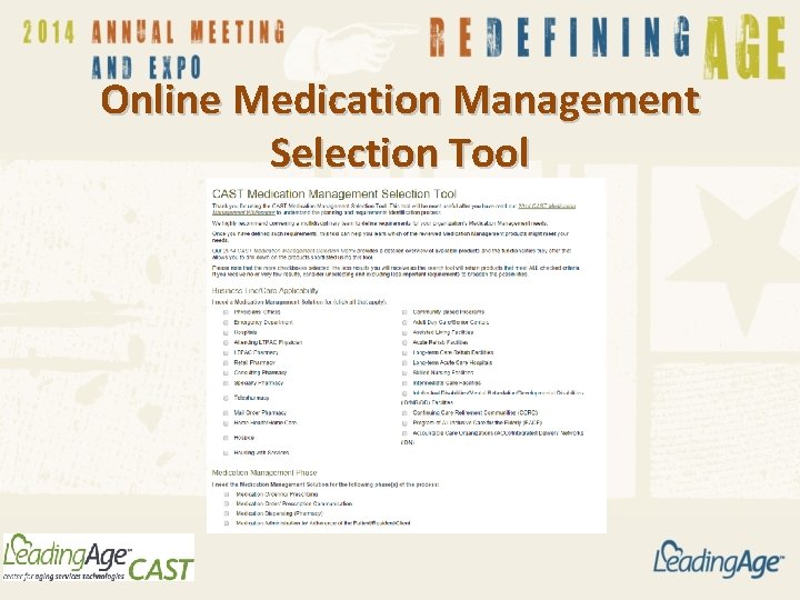 Online Medication Management Selection Tool Online Medication Management Selection Tool