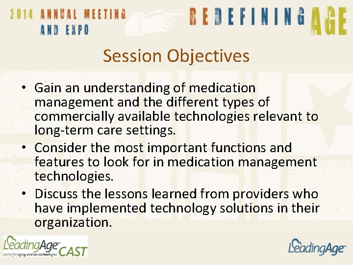 Session Objectives • Gain an understanding of medication management and the different types of Session Objectives • Gain an understanding of medication management and the different types of