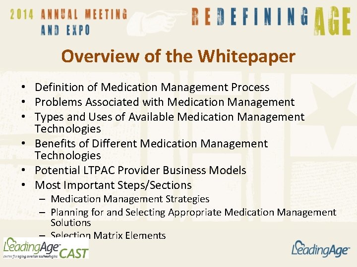 Overview of the Whitepaper • Definition of Medication Management Process • Problems Associated with Overview of the Whitepaper • Definition of Medication Management Process • Problems Associated with