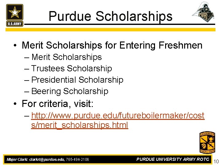 Purdue Scholarships • Merit Scholarships for Entering Freshmen – Merit Scholarships – Trustees Scholarship