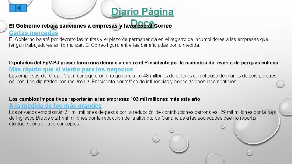 Diario Página Doce El Gobierno rebaja sanciones a empresas y favorece al Correo Cartas
