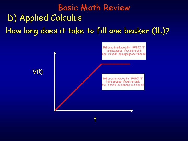 Basic Math Review D) Applied Calculus How long does it take to fill one Basic Math Review D) Applied Calculus How long does it take to fill one