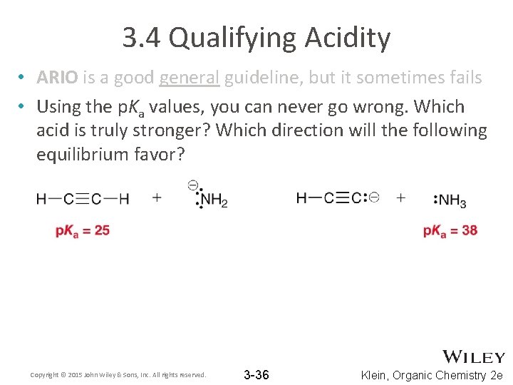 3. 4 Qualifying Acidity • ARIO is a good general guideline, but it sometimes 3. 4 Qualifying Acidity • ARIO is a good general guideline, but it sometimes