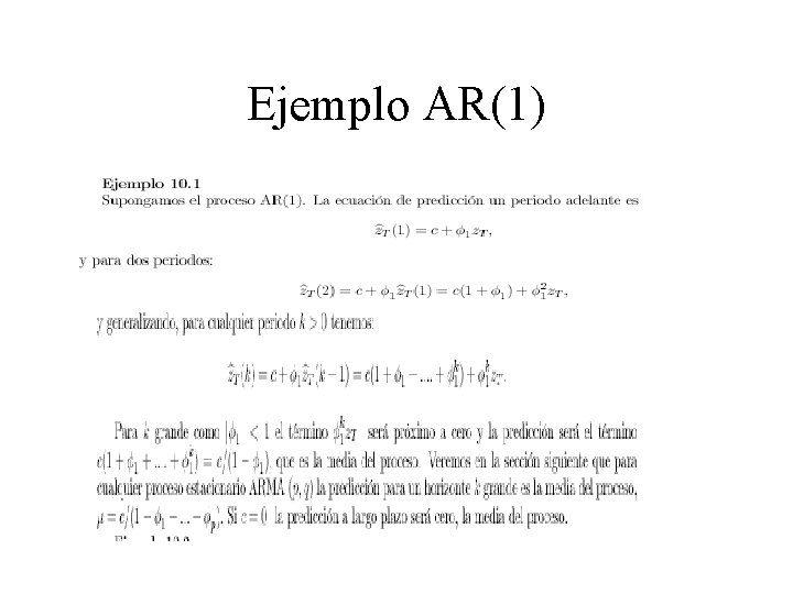 Ejemplo AR(1) 