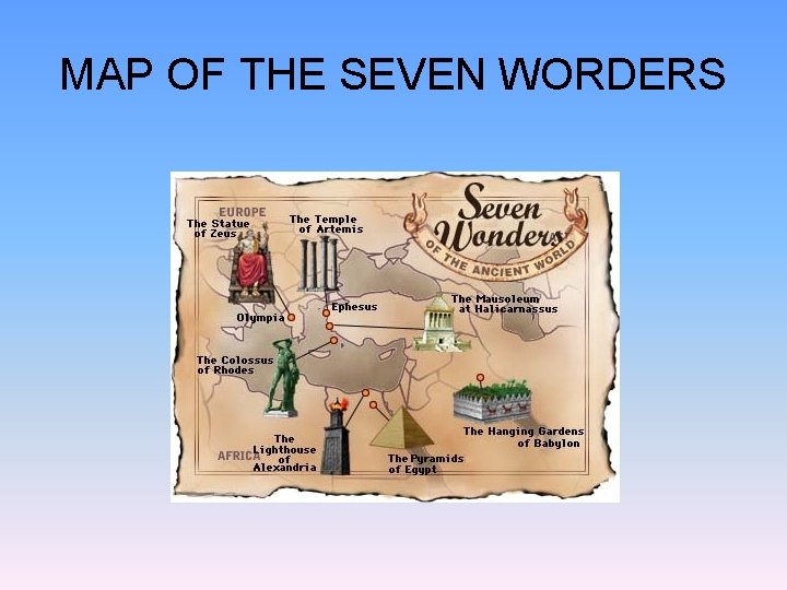 MAP OF THE SEVEN WORDERS 