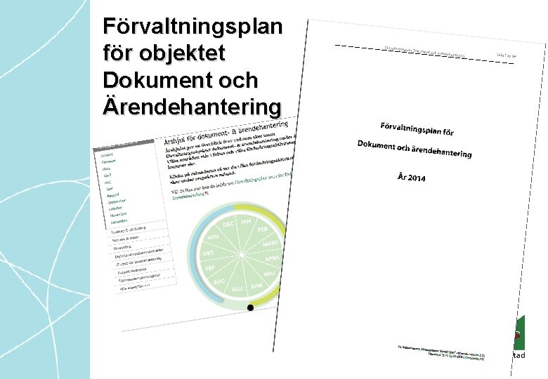 Förvaltningsplan för objektet Dokument och Ärendehantering 