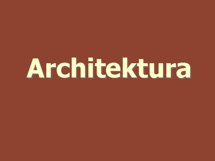 Architektura 