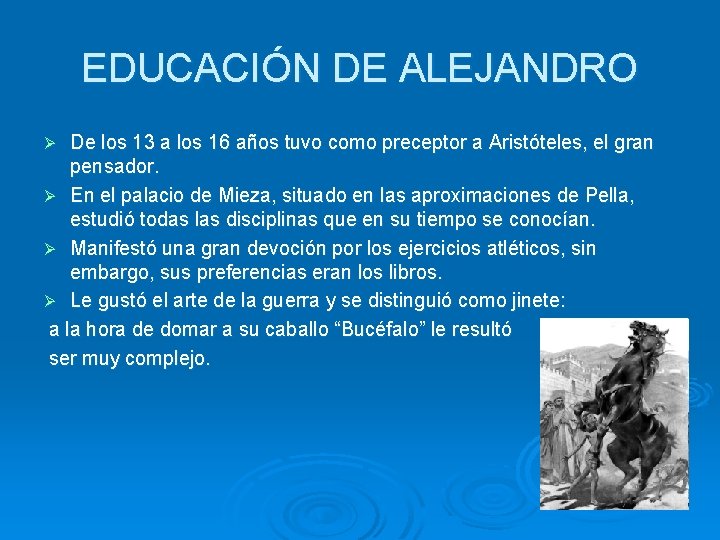 LA VIDA DE ALEJANDRO MAGNO NACIMIENTO Y PROCEDENCIA