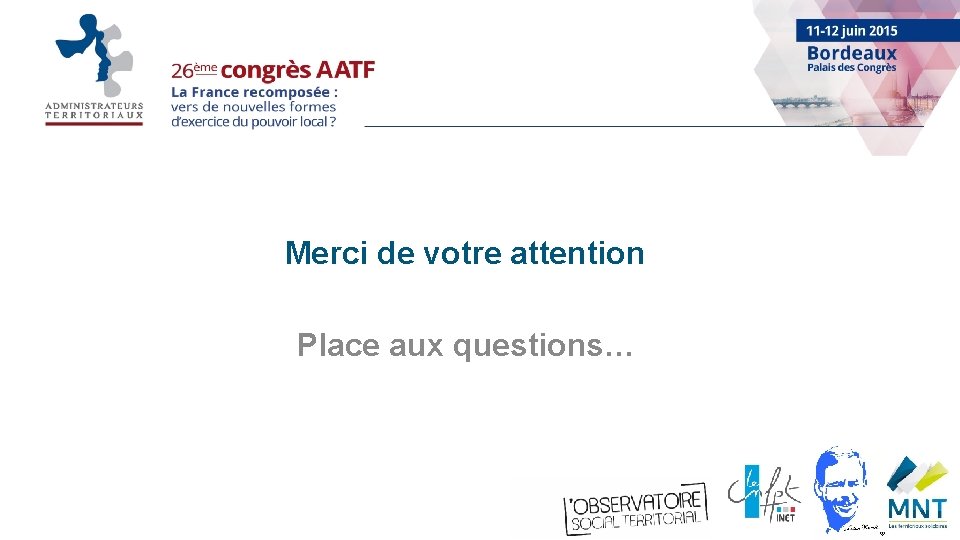 Merci de votre attention Place aux questions… 