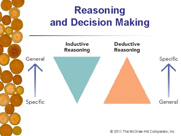 Reasoning and Decision Making © 2011 The Mc. Graw-Hill Companies, Inc. 