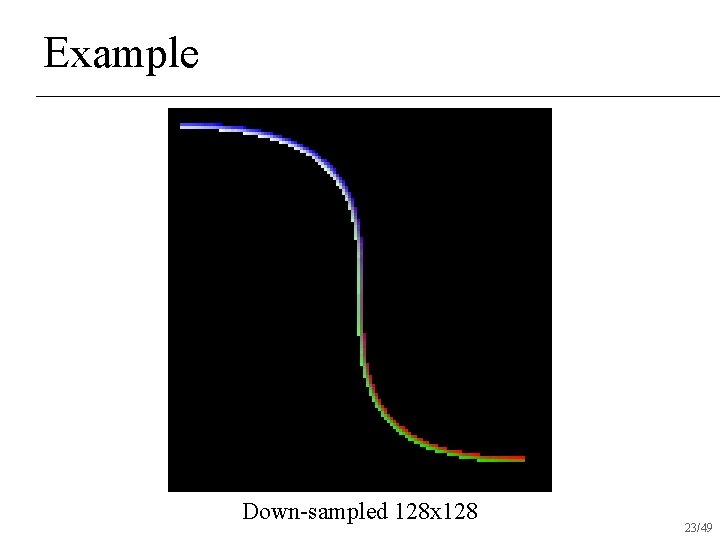 Example Down-sampled 128 x 128 23/49 