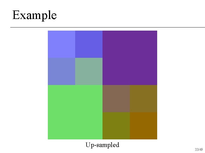 Example Up-sampled 33/49 