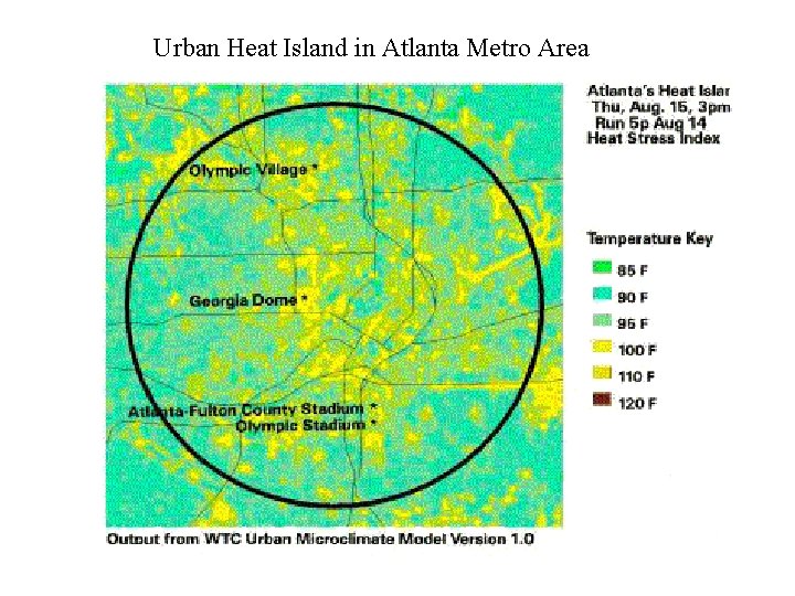 Urban Heat Island in Atlanta Metro Area 