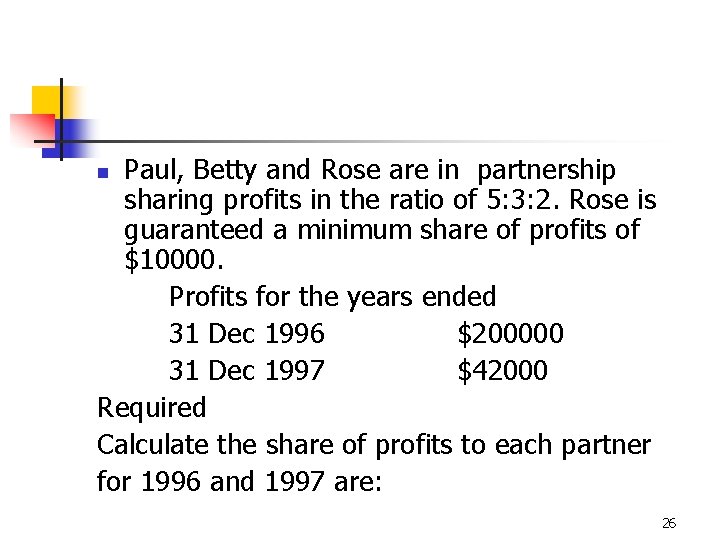 Paul, Betty and Rose are in partnership sharing profits in the ratio of 5: