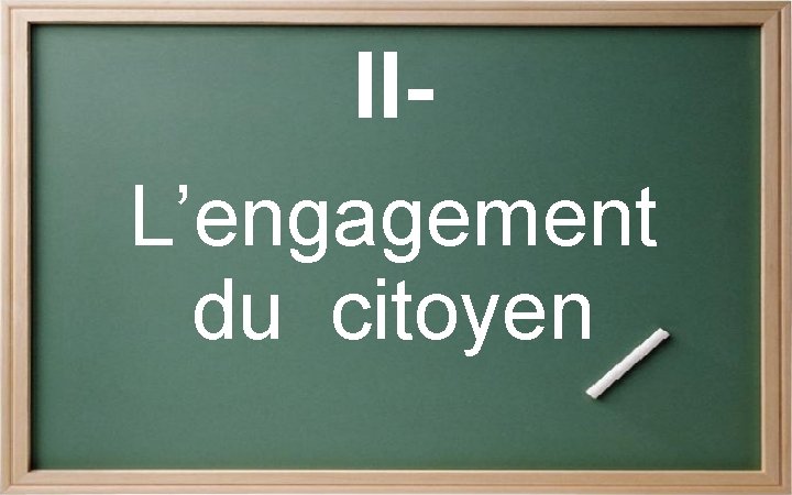 IIL’engagement du citoyen 