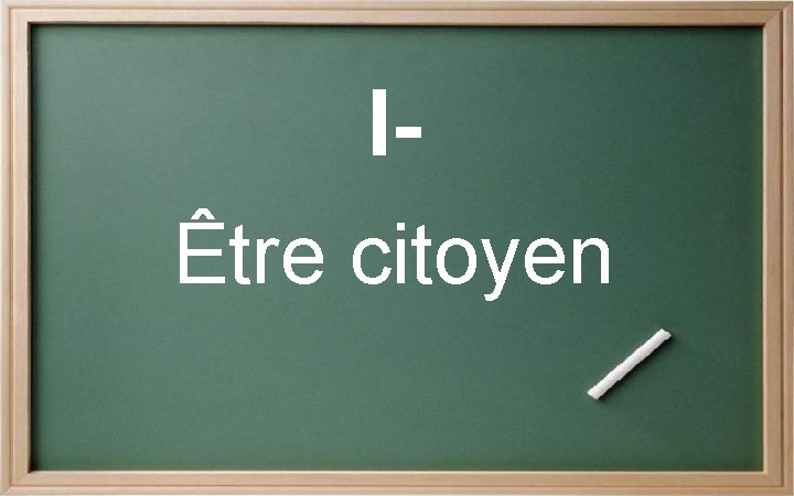 IÊtre citoyen 