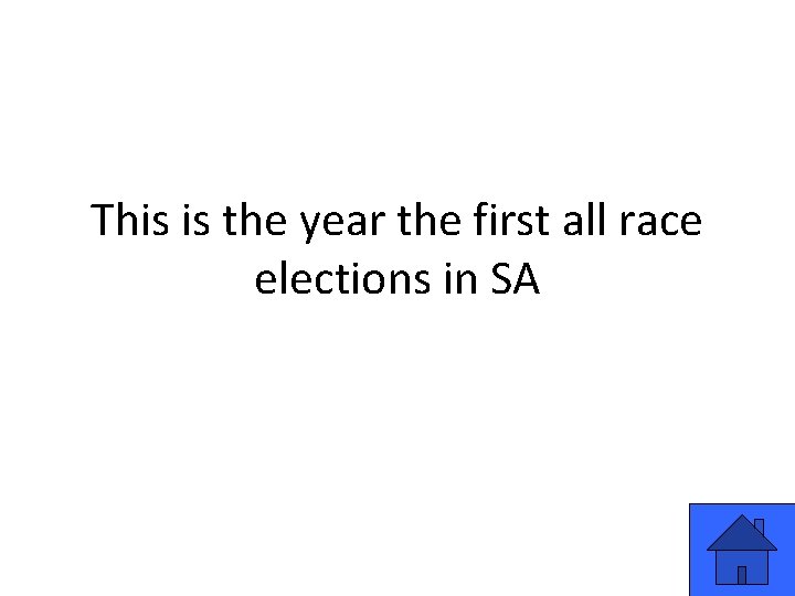 This is the year the first all race elections in SA 