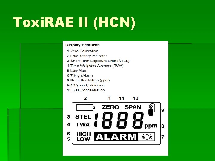 Toxi. RAE II (HCN) 