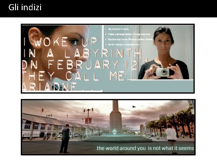 Gli indizi Gli indizi