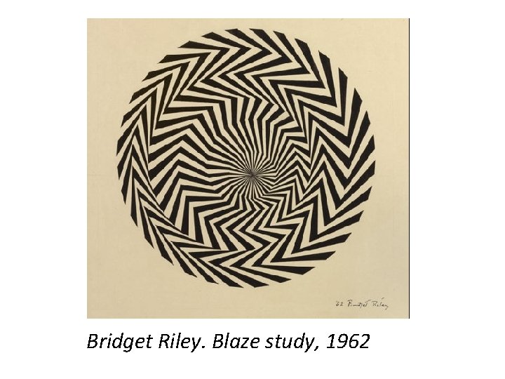 Bridget Riley. Blaze study, 1962 